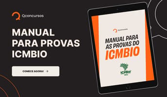 É uma imagem do post com o título Baixe grátis o guia + Checklist para as provas do concurso ICMBio