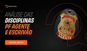É uma imagem do post com o título Concurso PF: baixe grátis análise das disciplinas e prepare-se