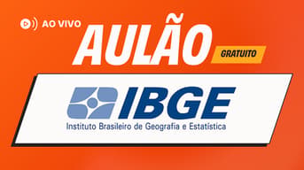 É uma imagem do post com o título Concurso IBGE: assista aulão ao vivo e grátis neste sábado, 20