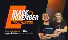 É uma imagem do post com o título Vem aí a Black November do QConcursos. Menor preço da história!