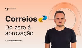 É uma imagem do post com o título Concurso Correios: do zero à aprovação; confira live!