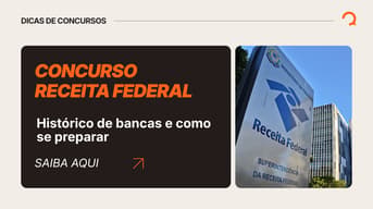 É uma imagem do post com o título Concurso Receita Federal: veja histórico de bancas e como estudar