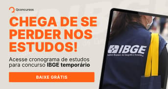 É uma imagem do post com o título Concurso IBGE: plano de estudos gratuito para agente censitário