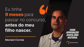 É uma imagem do post com o título Maviael Correia conta como garantiu a aprovação em concursos