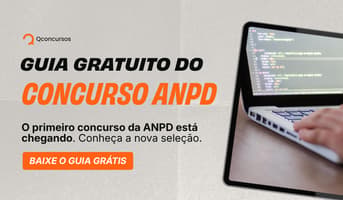 É uma imagem do post com o título Concurso ANPD: acesse guia gratuito da seleção e ciclo de estudos