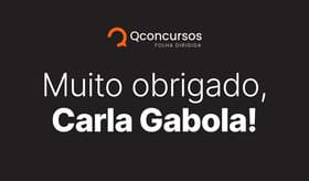 É uma imagem do post com o título Muito obrigado, Carla Gabola!