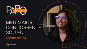 É uma imagem do post com o título "Meu maior concorrente sou eu", diz concurseira da área Bancária