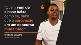 É uma imagem do post com o título "A aprovação muda tudo" Veja jornada do aprovado no TSE Unificado