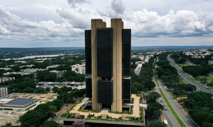Imagem aérea do prédio do Banco Central
