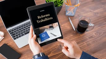 É uma imagem do post com o título Reforma Trabalhista: baixe ebook grátis para provas de concursos