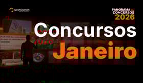 É uma imagem do post com o título Concursos janeiro: mês inicia com mais de 25 editais previstos