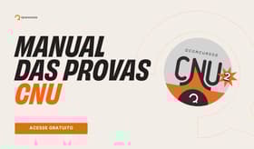 É uma imagem do post com o título CNU 2025: acesse manual de provas, com orientações e CheQlist