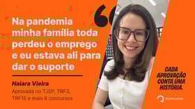 É uma imagem do post com o título Aprovada no TJ SP viu em concurso forma de mudar situação de vida