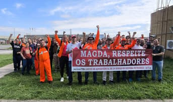É uma imagem do post com o título Greve na Petrobras tem concurso e home office entre as pautas
