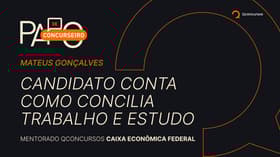 É uma imagem do post com o título Concurso Caixa: candidato revela como concilia trabalho e estudo