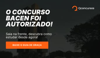 É uma imagem do post com o título Concurso Bacen: baixe guia gratuito e comece a estudar agora