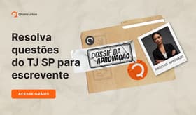 É uma imagem do post com o título Caderno de questões do concurso TJ SP: baixe grátis e pratique