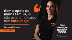É uma imagem do post com o título Concurso PC SP: delegada relembra trajetória e apoio familiar