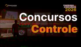 É uma imagem do post com o título Concursos Controle 2026: editais previstos para os próximos meses