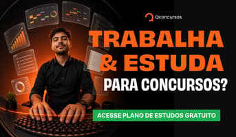 É uma imagem do post com o título Trabalha e estuda para concurso? Veja como organizar sua rotina