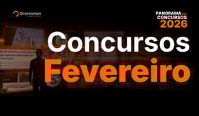 É uma imagem do post com o título Concursos Fevereiro 2026: confira mais de 30 editais previstos