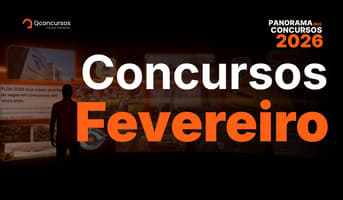 É uma imagem do post com o título Concursos Fevereiro 2026: confira mais de 30 editais previstos