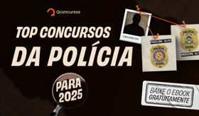 É uma imagem do post com o título Concursos Policiais 2025: guia gratuito traz editais previstos