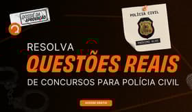 É uma imagem do post com o título Caderno de questões para concurso Polícia Civil: baixe grátis