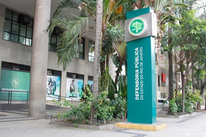 Fachada da Defensoria Pública do Estado do Rio de Janeiro