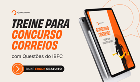 É uma imagem do post com o título Concurso Correios: baixe ebook gratuito com questões do IBFC