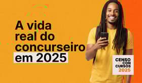 É uma imagem do post com o título Censo dos Concursos revela a rotina do concurseiro médio em 2025