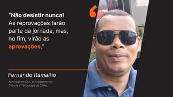 É uma imagem do post com o título Aprovado no CNU retomou estudos e conquistou vaga em seis meses