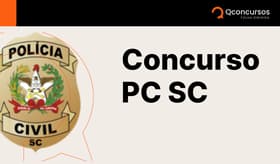 É uma imagem do post com o título Concurso PC SC: novo edital com 500 vagas para agente e escrivão