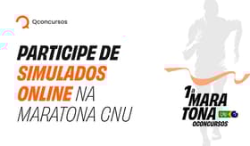 É uma imagem do post com o título CNU: realize simulados grátis para blocos 7 e 8. Neste sábado, 20