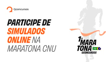 É uma imagem do post com o título CNU: realize simulados grátis para blocos 7 e 8. Neste sábado, 20