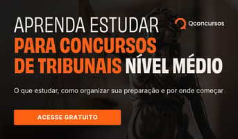 É uma imagem do post com o título Como estudar para concursos tribunais nível médio: e-book grátis