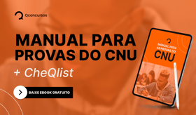 É uma imagem do post com o título Baixe manual para provas do CNU + Checklist. Gratuito!