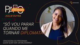 É uma imagem do post com o título Vencedora de “Quem Quer Ser um Milionário” sonha em ser diplomata