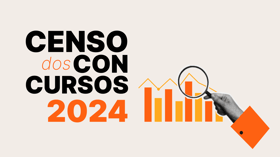 É uma imagem do post com o título Censo dos Concursos 2024 mostra alta de 30% nos editais e mais!