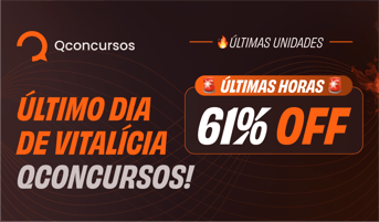 É uma imagem do post com o título Vitalícia do Qconcursos: últimas horas para garantir o acesso