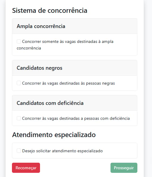 Inscrição concurso Perícia MA