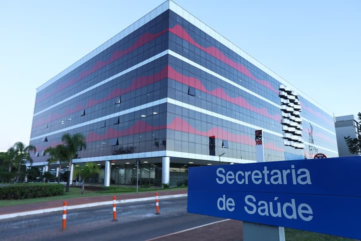 Fachada da Secretaria de Saúde do DF