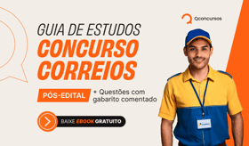 É uma imagem do post com o título Concurso Correios: acesse guia de estudos e questões grátis