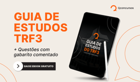 É uma imagem do post com o título Baixe o ebook Guia de Estudos TRF3 + questões comentadas