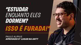 É uma imagem do post com o título Aprovado em 9º lugar no concurso ANTT revela rotina de estudos