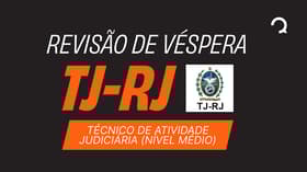 É uma imagem do post com o título Concurso TJ RJ 2026: veja revisão de véspera para as provas