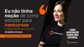 É uma imagem do post com o título Concursos Tribunais: aprovada revela o diferencial na preparação