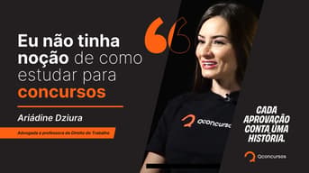 É uma imagem do post com o título Concursos Tribunais: aprovada revela o diferencial na preparação