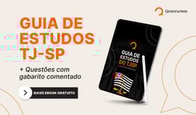 É uma imagem do post com o título Guia de estudos TJ SP: baixe ebook gratuito com dicas e questões
