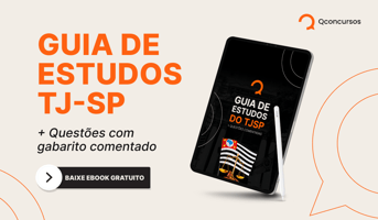 É uma imagem do post com o título Guia de estudos TJ SP: baixe ebook gratuito com dicas e questões